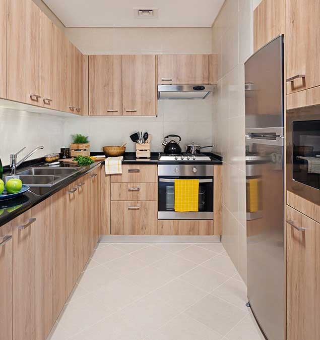 1 Bedroom Apartment-Kitchen-Azure, Al Reem 