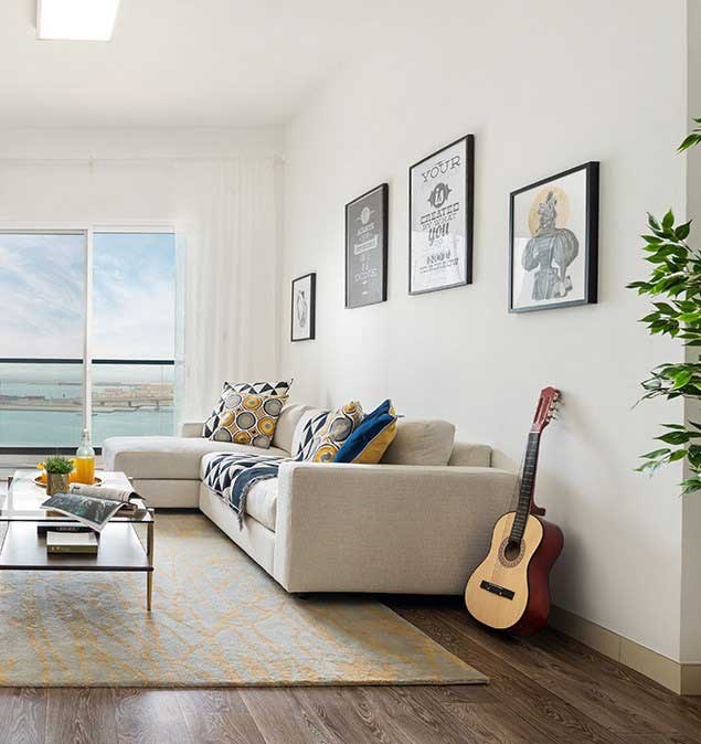 2 Bedroom Apartment-Living Room - View 2-Azure, Al Reem